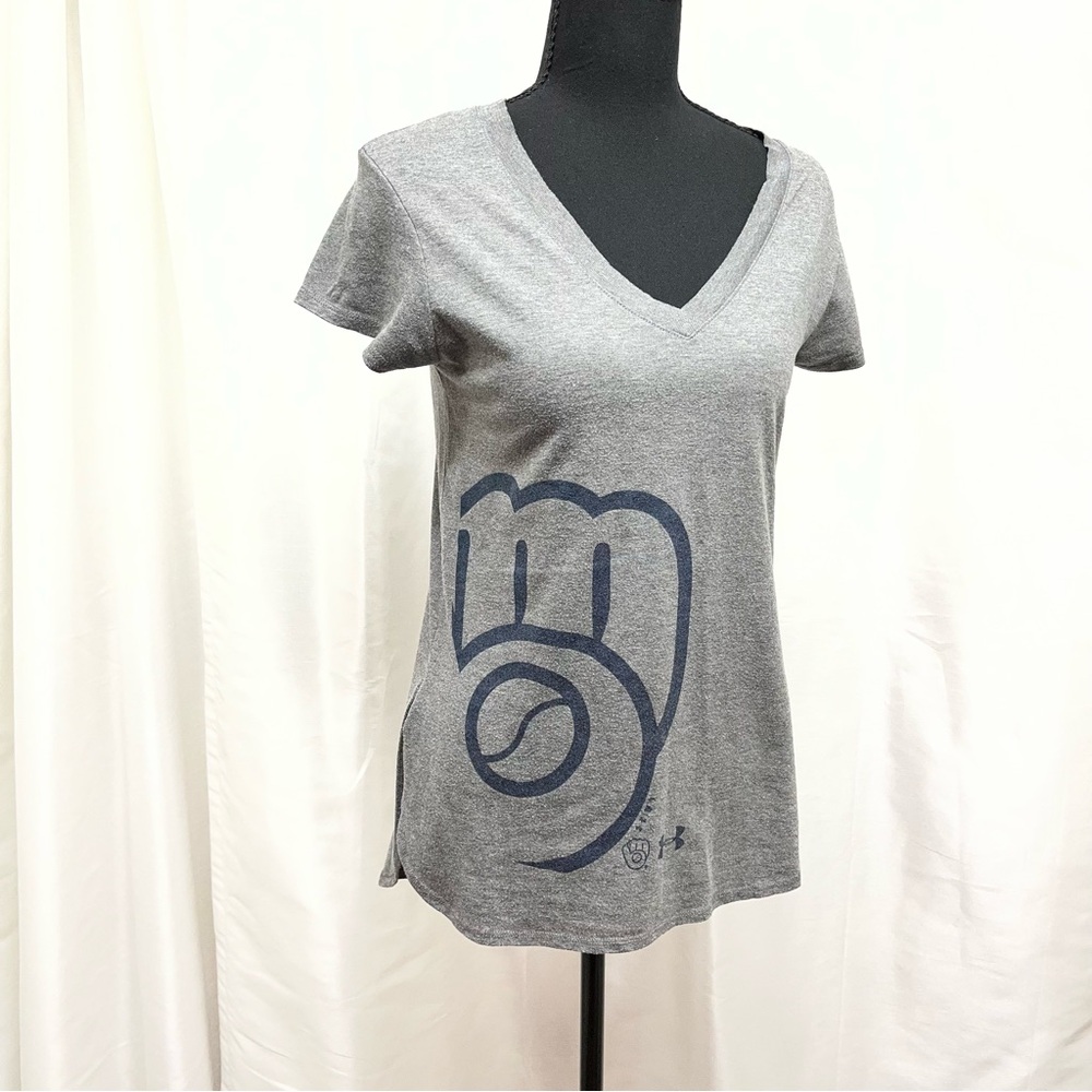 Milwaukee Brewers Under Armour  Graphic Tunic Tee size XS